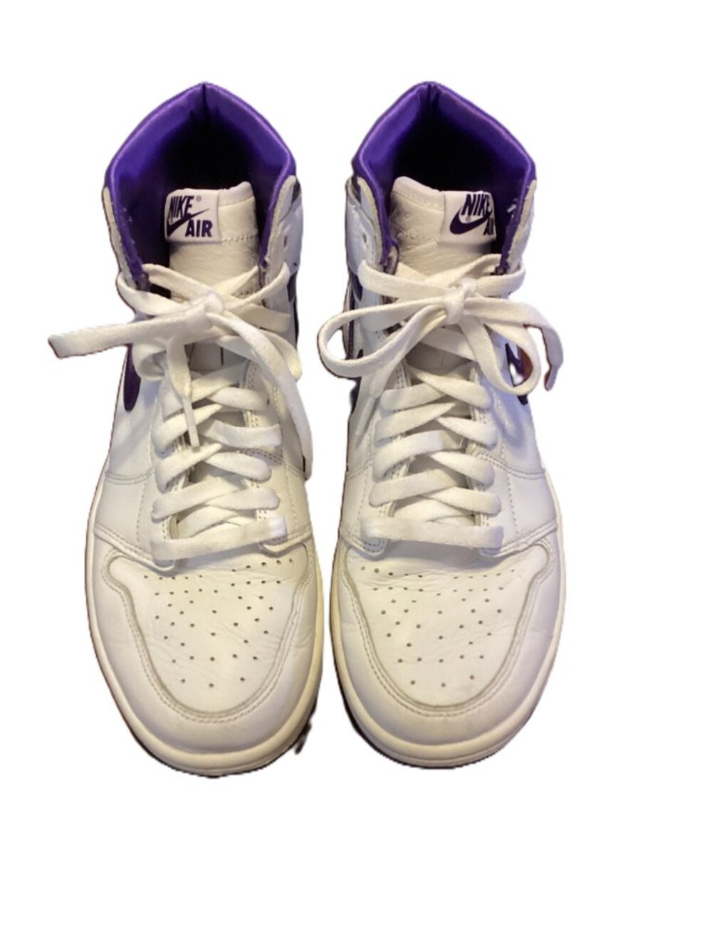Nike Air Jordan 1 Retro High Court Purple Sneaker Size 9 - Picture 3 of 5